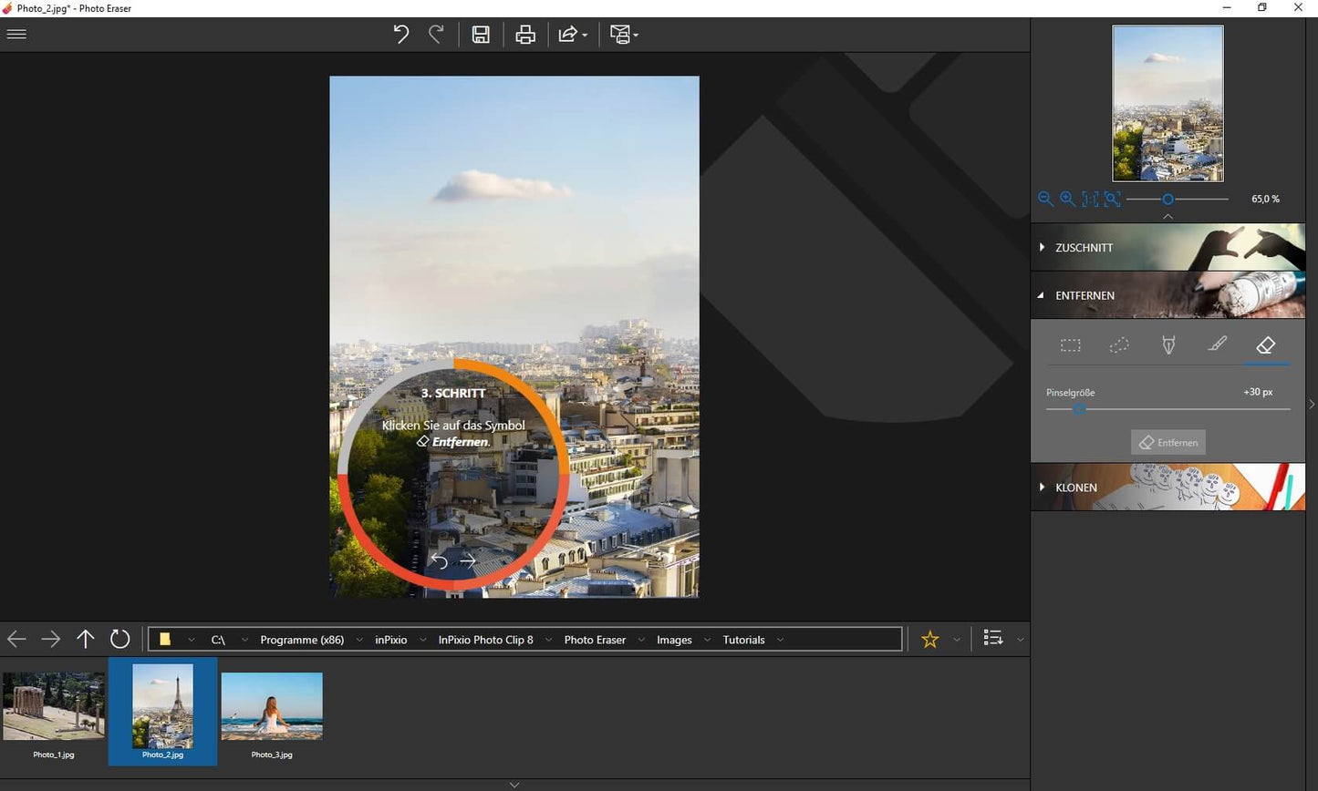 Fotos ausschneiden 4 Pro