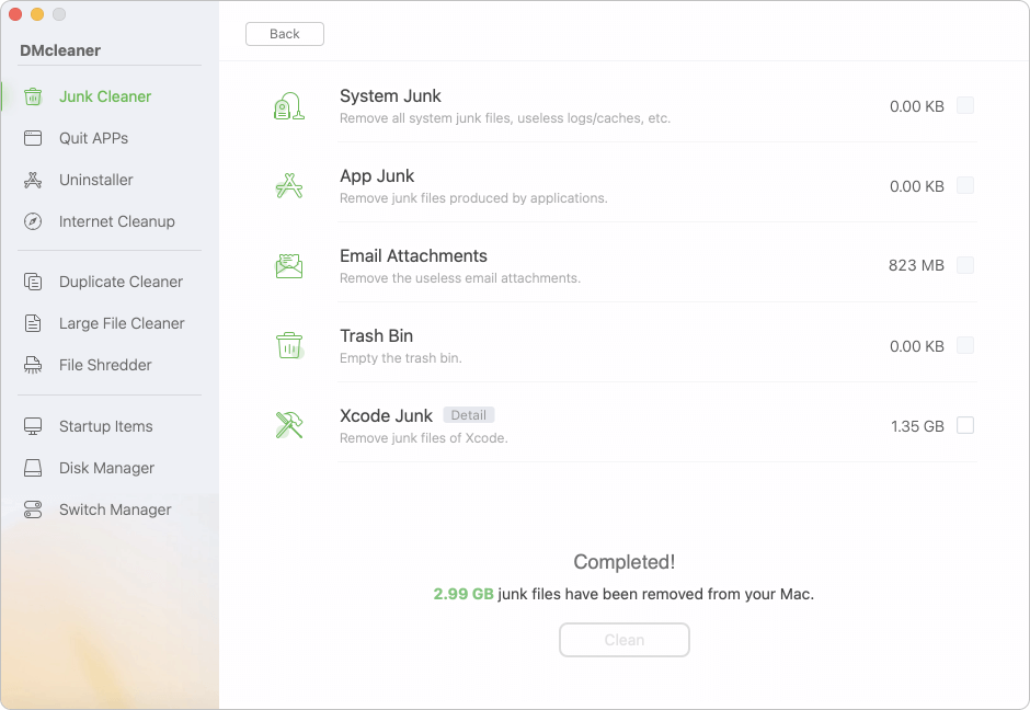 Donemax Cleaner for Mac