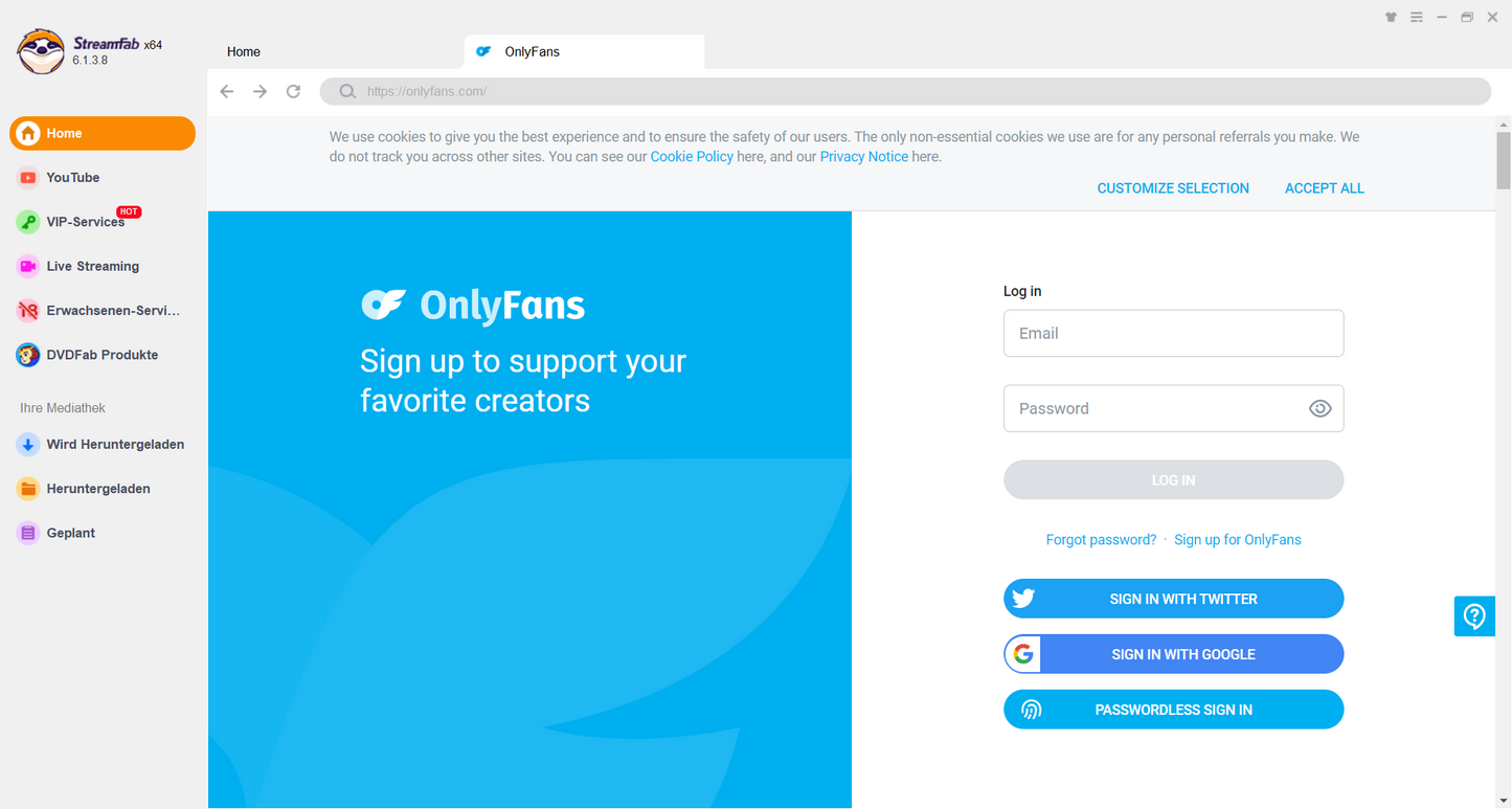 StreamFab OnlyFans Downloader