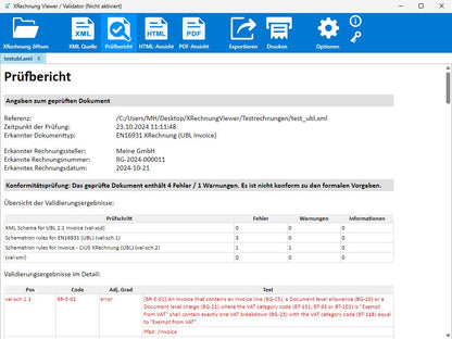 E-Rechnung Viewer