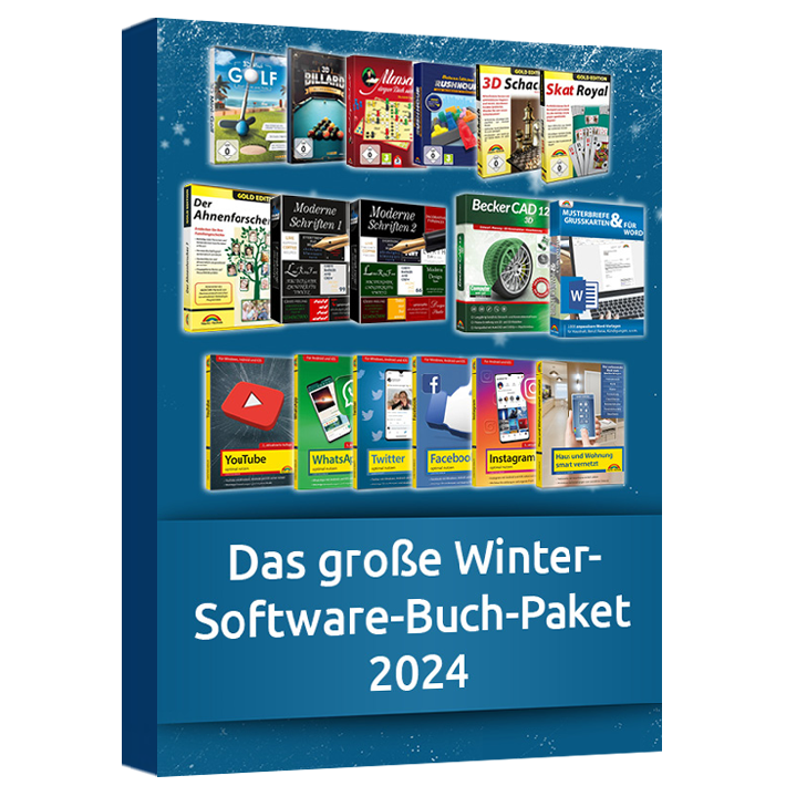 Das große Winter Software-Buch-Paket 2024