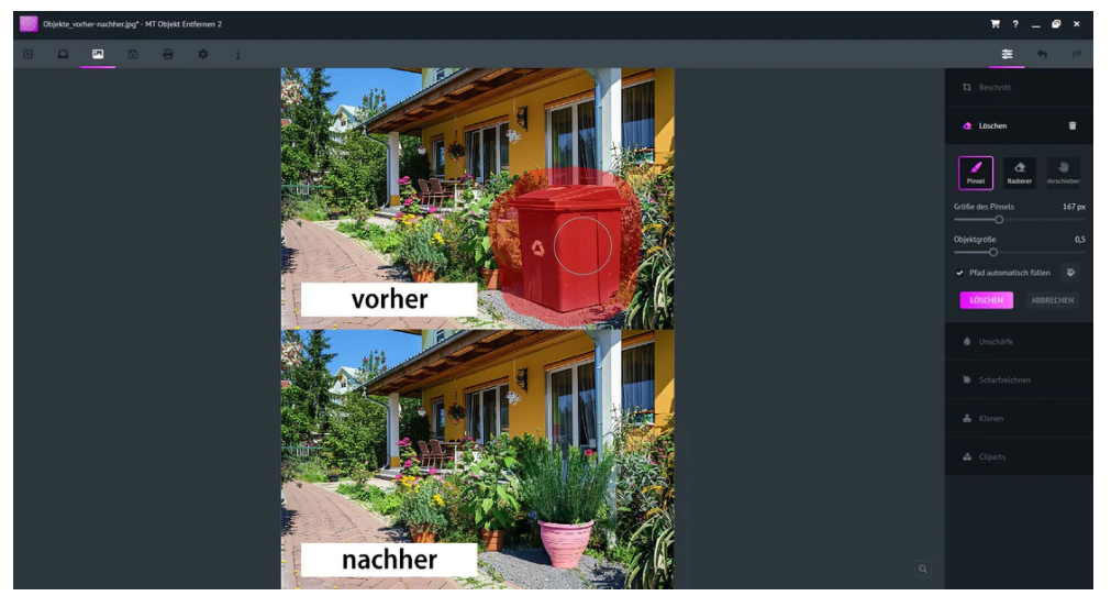 Digitale Schere 2 – Objekte und Personen entfernen