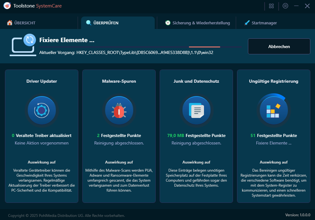 Toolstone System Care