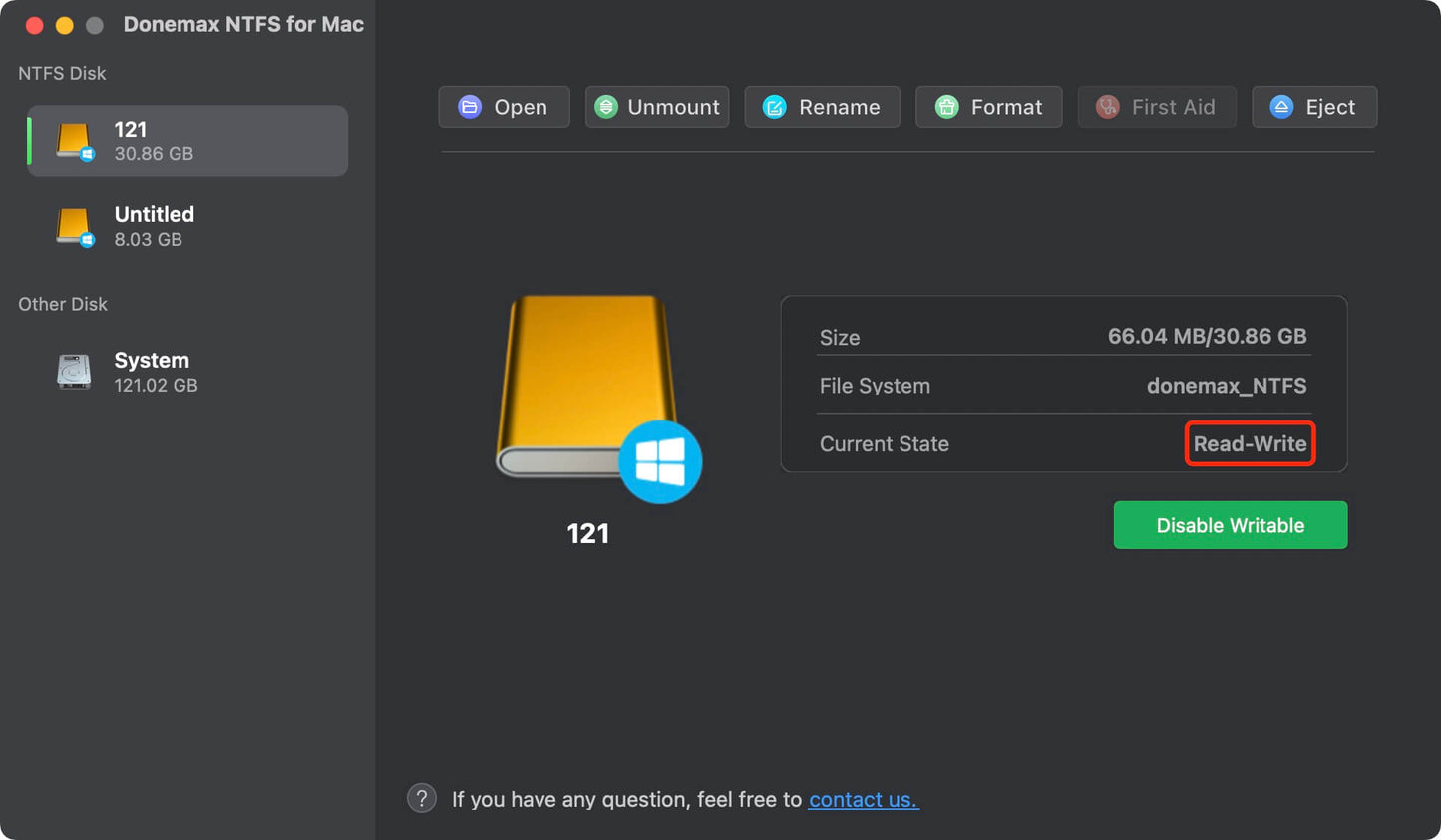 Donemax NTFS for Mac