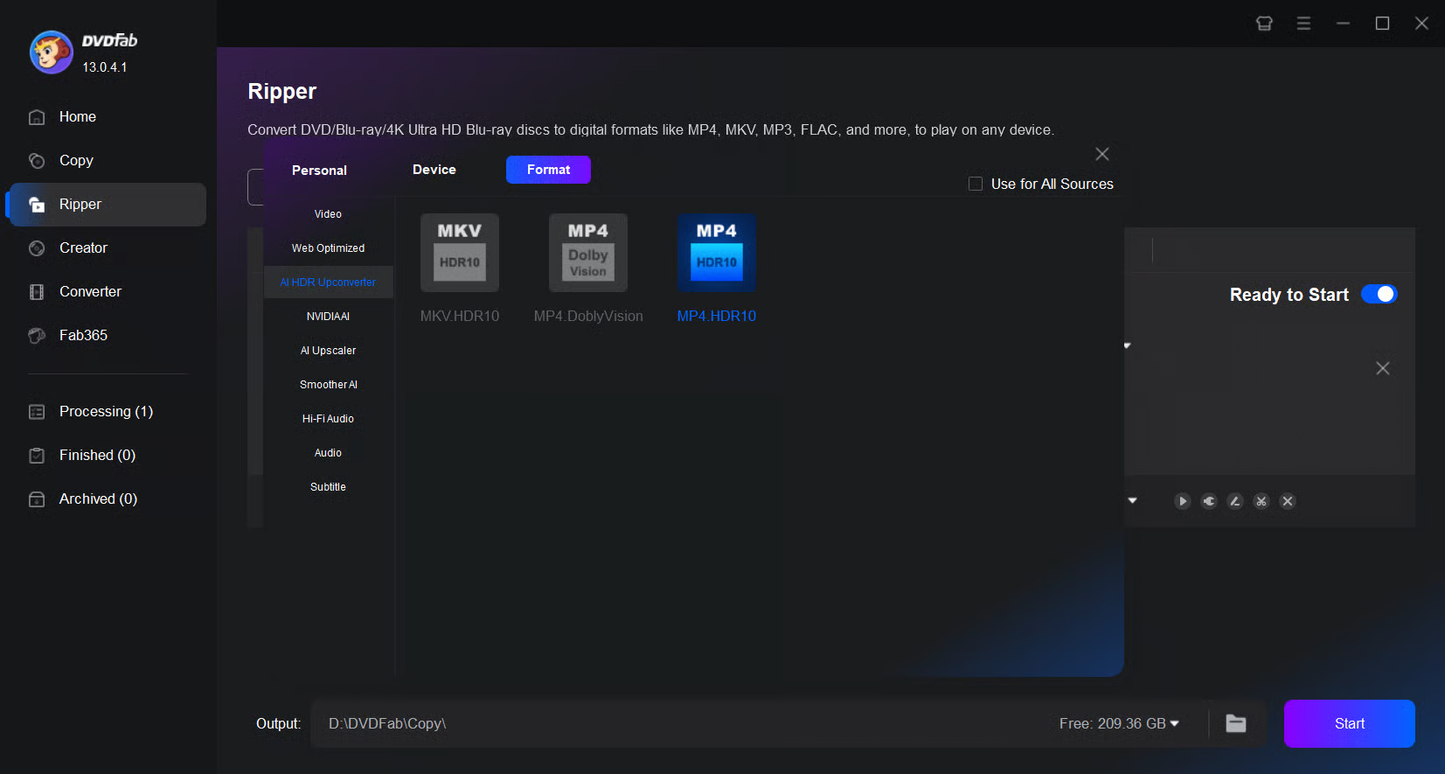 DVDFab AI Upscaler